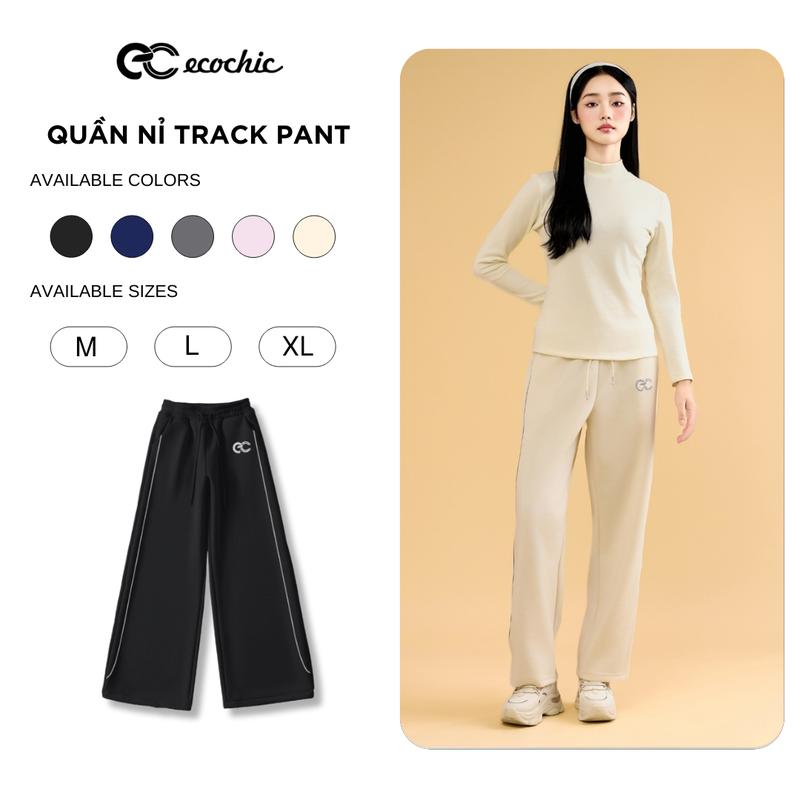Quần Nỉ LIGHT TRACK PANTS ECOCHIC DELINE B105 Chính Hãng Cao Cấp Phủ Lớp Tuyết Không Nhăn Cạp Cao Thể Thao Năng Động