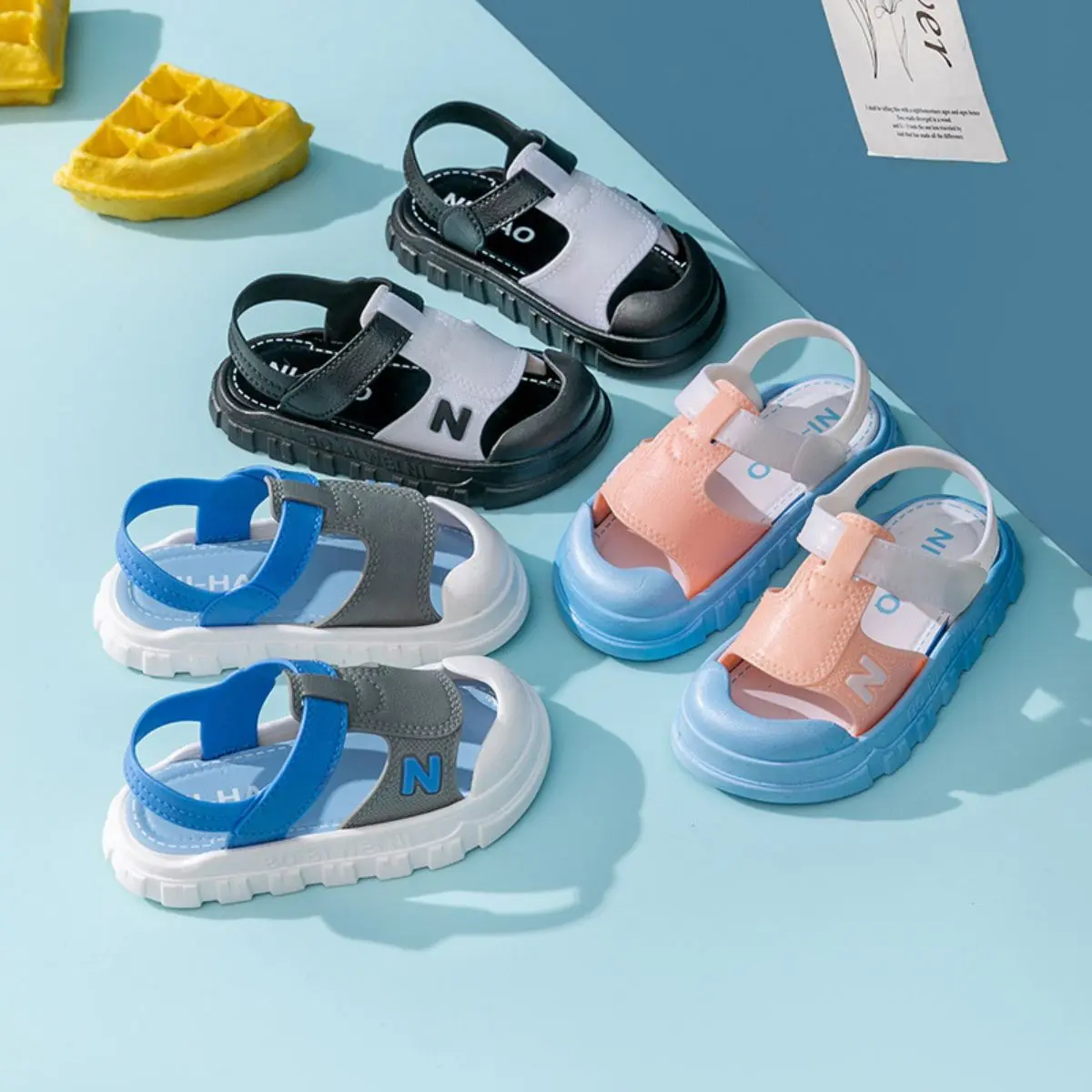 Sandal Korea Style Sepatu Gunung anak laki2 dan perempuan import size 28-35 lembut empuk Sandal Musim panas Fashion