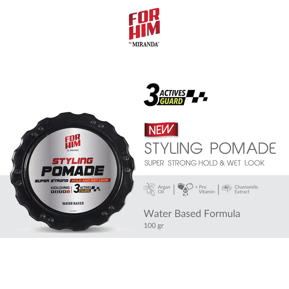 For Him Styling Pomade - Super Strong Hold and Wet Look 50gr/100gr NEW