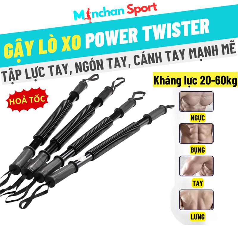 THANH GẬY LÒ XO TITAN MINCHAN SPORT TẬP CƠ TAY HIỆU QUẢ - GẬY KHÁNG LỰC TITAN SUPPER TWISTER – 20Kg 30Kg 40Kg 50Kg 60Kg Bóp Tay Tập Tay