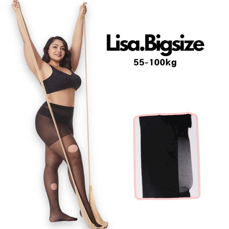 Quần tất BIGSIZE nữ che khuyết điểm thon chân 50-95kg Lisa.Bigsize Women Cotton