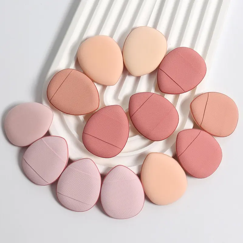Multi-color Mini Makeup Sponge (12pcs/set), Soft Makeup Puff, Beauty Makeup Tool for Liquid Foundation, Loose Powder, Concealer, Makeup Tool for Blending & Facial Detailing, Cosmetic Product 7