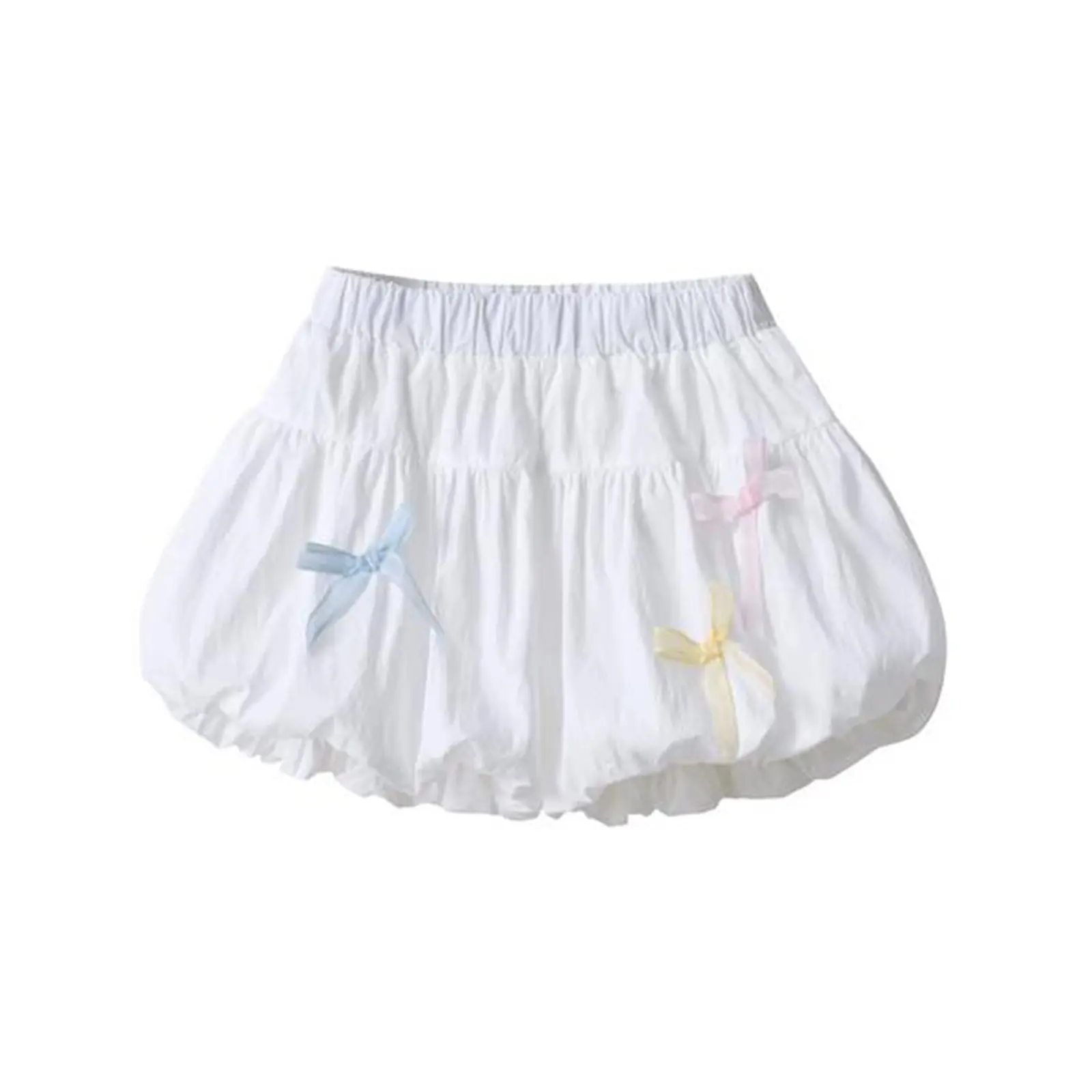 Toddler Baby Girls Beach Shorts Kids Infant Summer Fashion 3D Bow Decor Puffball Shorts
