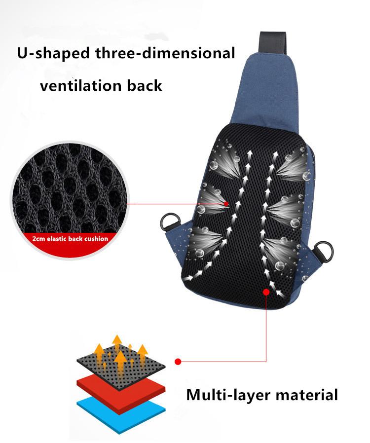 Product Introduction of Shoulder Chest Sling Bag for Men Women Fanny Waist Pack Male Cross Crossbody Belt Pouch Bolsas Kangaroo Handbag Husband Backpack 27