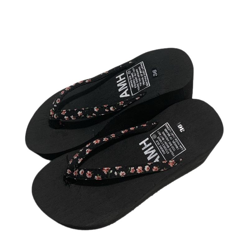 Dép kẹp xốp quai vải hoa đào 3cm - 5cm - 7cm- 9cm - 12cm ( chân tròn, đầy tăng 1 size)