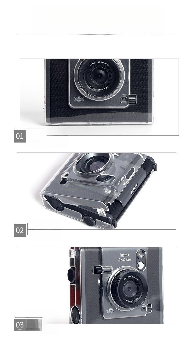 Product Introduction of Compatible Instax Wide EVO Protective Case PC Transparent Crystal Shell Cover 3