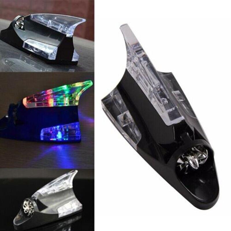 Car Wind Light Shark Fin Explosion Flashing Anti Rear Car Decorative Collision Exterior Light Z3B4 8