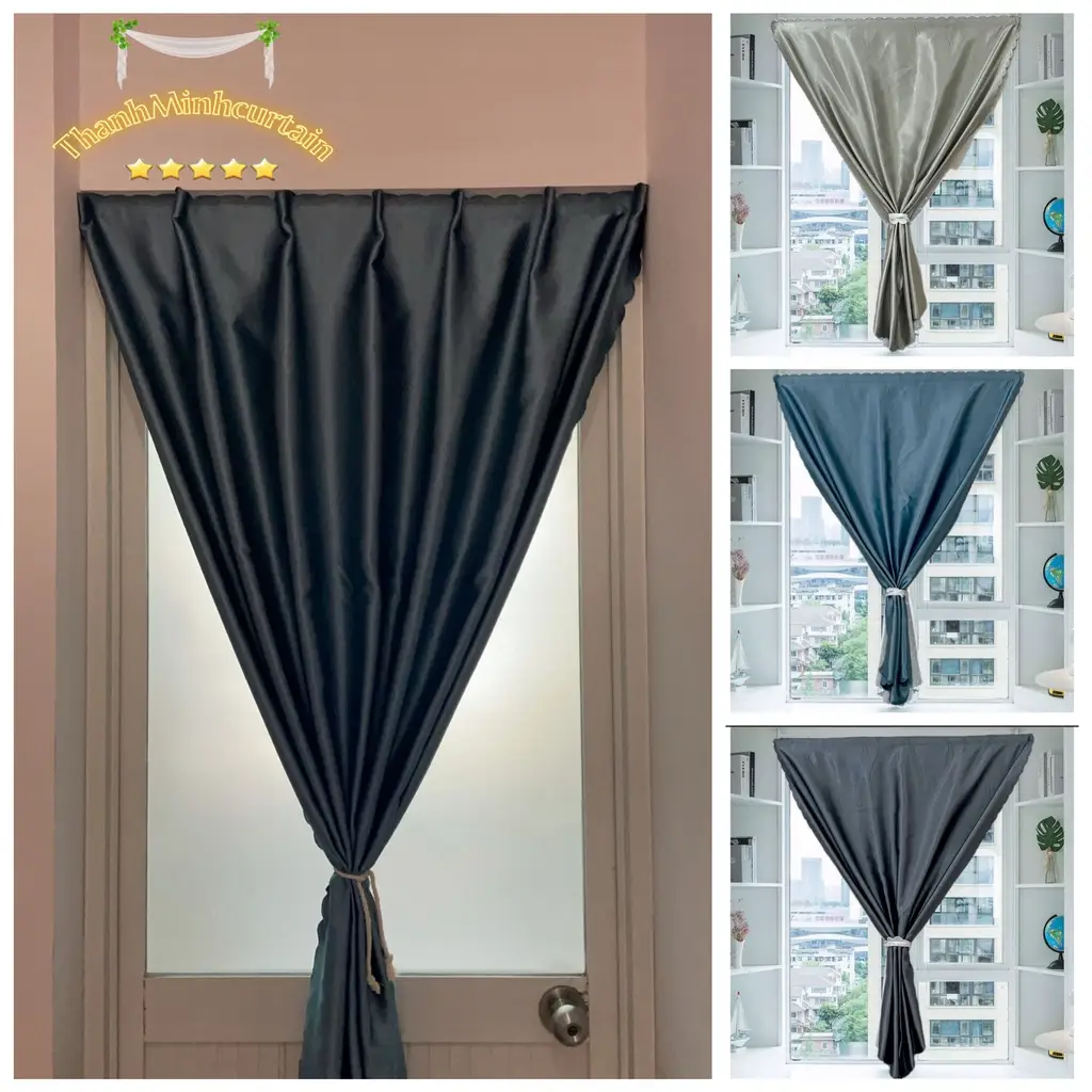 rèm dán tường - tiện lợi- chống nắng tốt- vải gấm cao cấp- đa dạng kích thước rèm  dántường rem dan