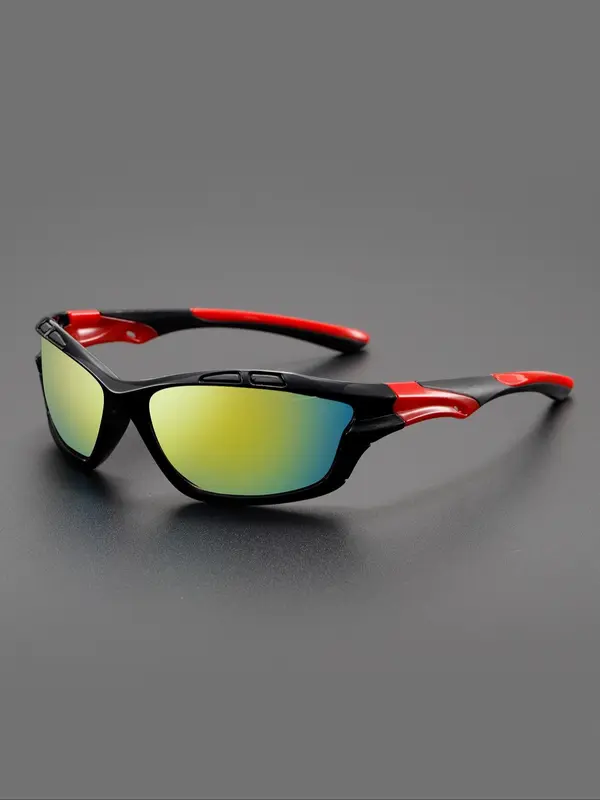Unisex Sporty Cycling Sunglasses, Outdoor Sports Sunglasses, Fashionable Sunglasses for Men & Women, Sports Eyewear for Cycling, Running, Hiking 0