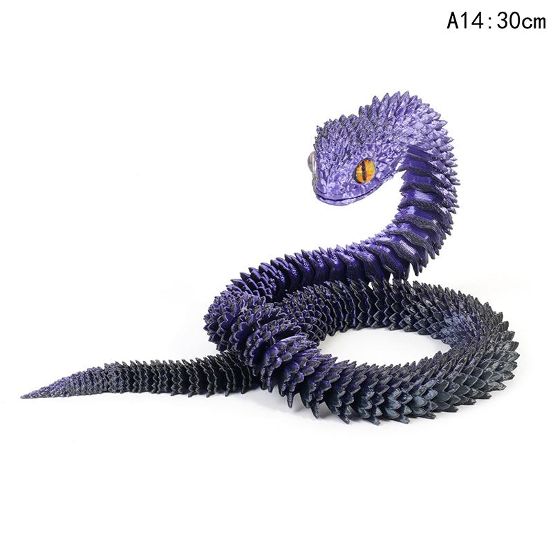 Tượng Rắn In 3D, 30cm, Động Vật In 3D, Phụ Kiện Bàn, Trang Trí Phòng, Trang Trí Năm Hình Rắn Vui Nhộn Để Bàn Văn Phòng, Hàng Mới Về 8