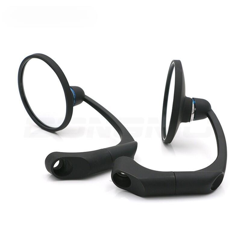 Gương Chiếu Hậu Xe Máy Hình Tròn Thông Dụng 8 10Mm Thích Hợp Cho Xe Đạp Và Xe Đạp Phong Cách Cafe Racer Và Bobber Màu Đen Và Mạ Crôm 1 Cặp Gương Bên