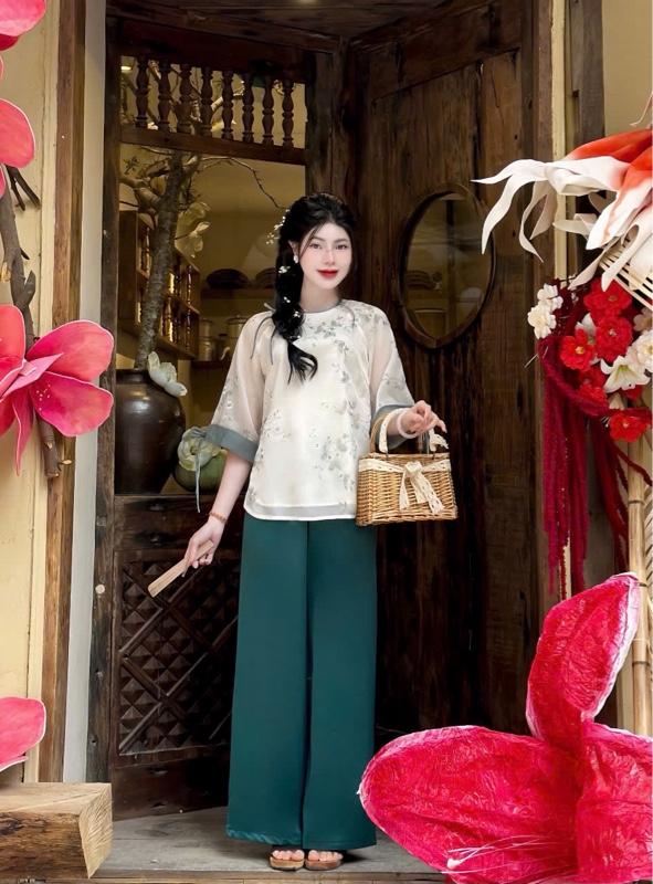 Product Introduction of Set tơ cát tường xinh cho nàng lễ chùa 2