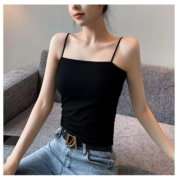 Product Introduction of Áo Yếm Dài, Áo Sơ Mi Lớp Cơ Sở Nữ, Áo Ống, Chống Lộ, Có Đệm Ngực Cố Định, Phong Cách Dễ Thương Và Gợi Cảm, Có Thể Mặc Bên Trong Top Denim Women 8