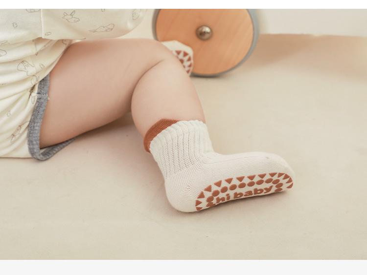 Product Introduction of 3 Pair/set Soft Baby Sock for Boy Girl Simplicity Solid Color Non-slip Floor Sock for Toddler Spring Cotton Indoor Infant Sock 14