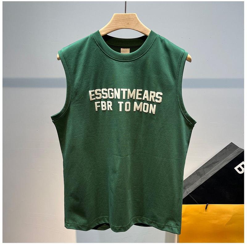 Product Introduction of Men's Clothing Men's Sports Fitness Vest Men's Summer Internet Celebrity Sleeveless T-Shirt Men's New American Style Printed Fashion Tank Top 8