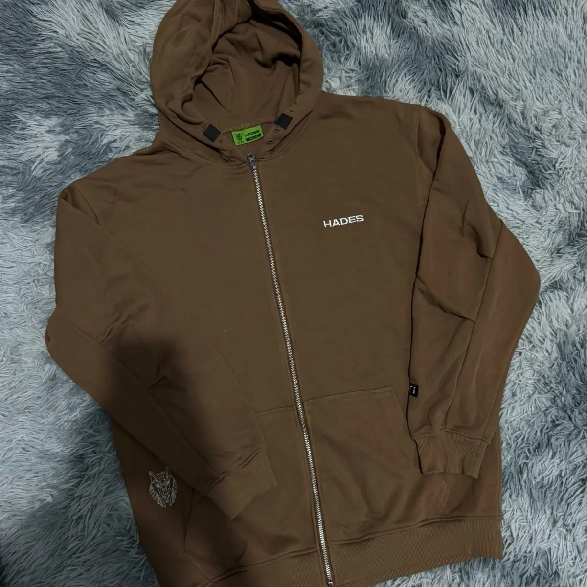 (new) áo hoodie zip hades nỉ chân cua size M L