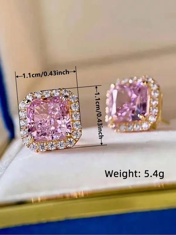 Fashion Elegant Rhinestone Decorated Stud Earrings, Casual Jewelry for Women, Trendy Accessories for Party and Daily Life 1