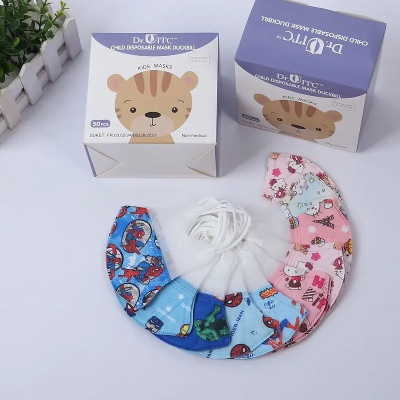 Masker Duckbill Anak 3Ply Earloop Premium Isi 50pcs - JM 2