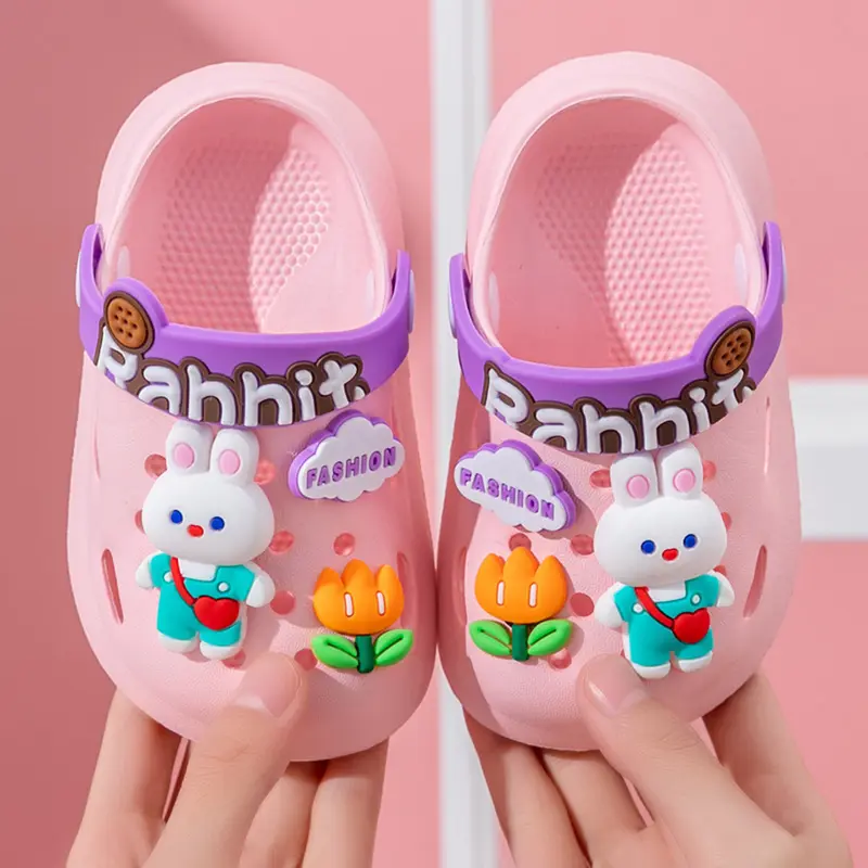 PROMO 6.6 IMPORT OkayBaby B342 Sandal Slop Rabbit Anak Perempuan Kekinian Casual Fashion Sendal Baim Anak Bayi Cewek Lucu Anti Slip Bahan Empuk Karet Jelly Anti LicinUmur 9 bulan-5 Tahun Terbaru 5
