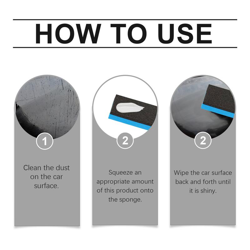 Product Introduction of Rayhong Car Paint Polishing Wax Car Paint Care Polishing Waxing Paint Surface Scratch Renovation Care #1245 4