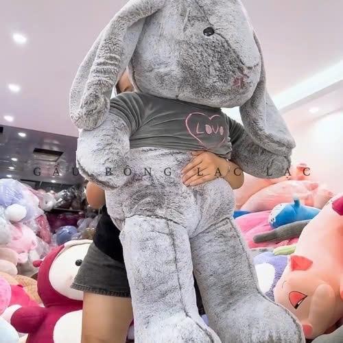 Gấu bông thỏ buny size 1m2 to đại lông tuyết mềm mịn hàng QC cao cấp có khoá kéo Toy Đồ Chơi