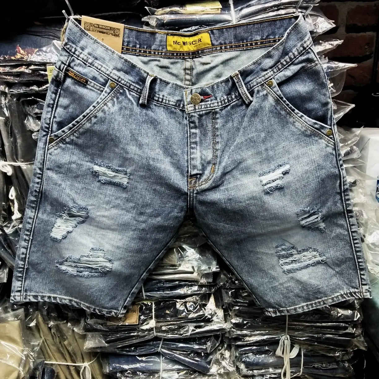 Celana Slimfit Wiscer Sobek Terbaru untuk Pria - Skinny, Nyaman, Panjang, Melar, Stretch, Jeans, Denim