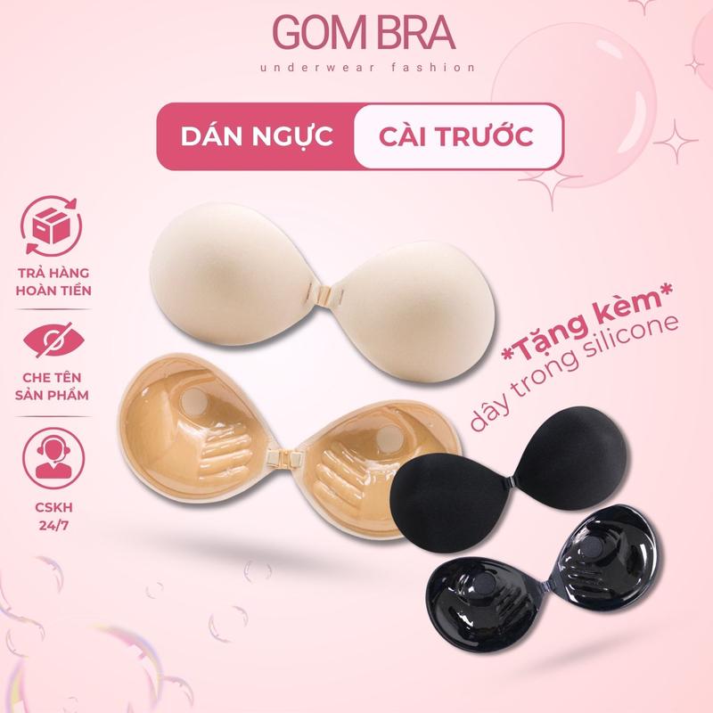 Áo dán ngực cài trước nâng ngực gom quả tạo khe Gom Bra, thiết kế cúp ngực bám dính - SA-0127 Nữ Women Voi