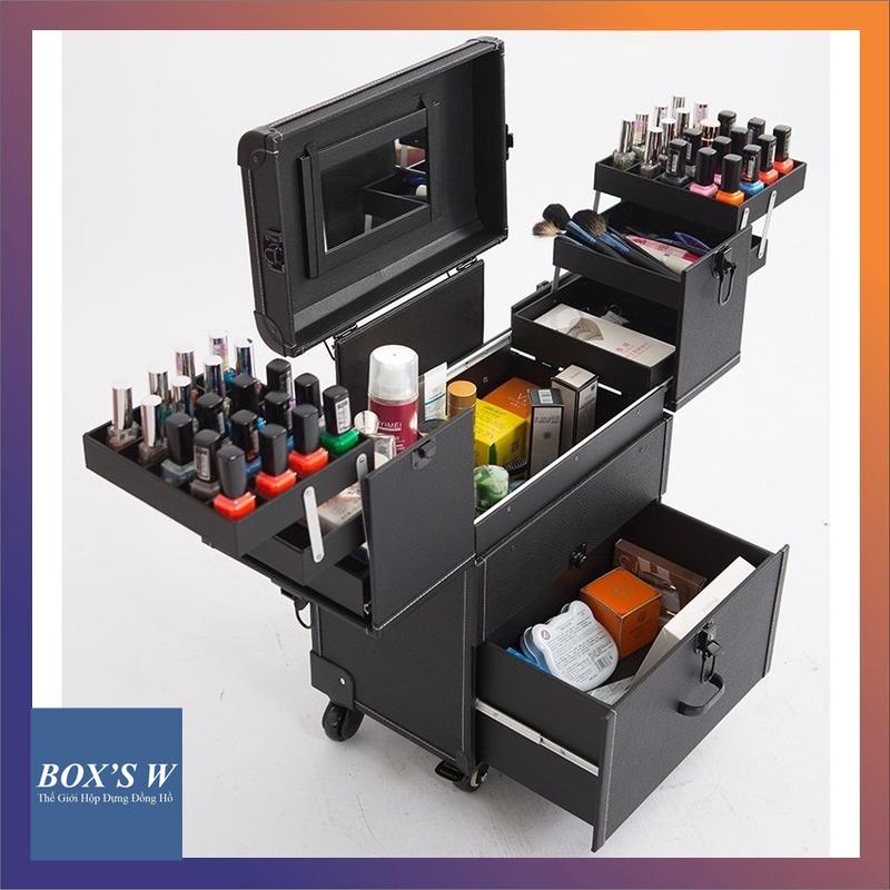 Thùng Cốp Đựng Đồ Nail - Phun Xăm - Trang Điểm Dạng Vali Kéo
