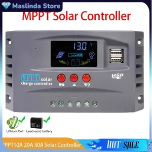 Solar Charge Controller MPPT 2 USB Automatic Identify 12V/24V