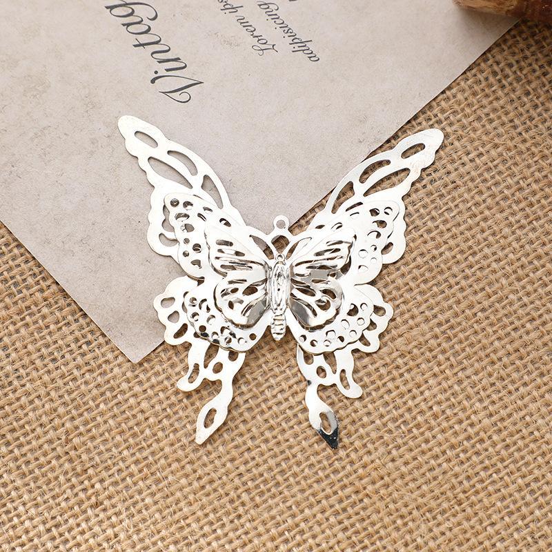 1 phiến họa tiết bướm lớn 70*70mm nguyên liệu làm trâm trang sức hoa thành cosplay cổ trang NL0309 6