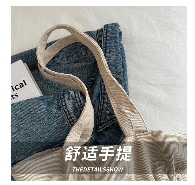 Product Introduction of New Korean Style Simple Shoulder Bag for Women with Drawstring Design, Fashionable Niche Commuter Underarm Bag, Elegant Versatile Handbag 3