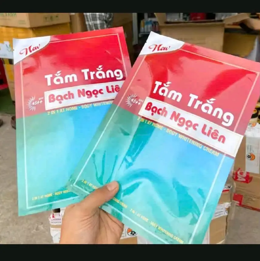 combo 4 gói tắm trắng bạch ngọc liên  Nữ