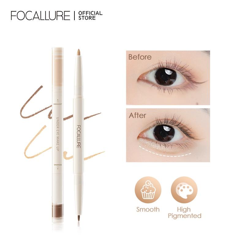 FA369 Bút kẻ highlight bọng mắt Focallure 2 trong 1 tạo khối mũi sống mũi cao dễ kẻ gel kẻ mịn không kem không trôi dễ tán Cosmetic Nữ