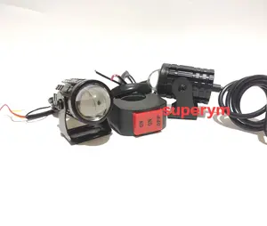 paket hemat !!!! 2 pcs lampu motor d2 plus saklar lampu mini laser jauh dekat putih kuning Motorcycle Sepeda