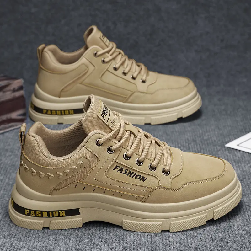 Labor Protection Shoes Men's Spring Men's Shoes Construction Site Work Shoes Waterproof, Non-Slip, Wear-Resistant Shoes Men's Lightweight Martin Boots