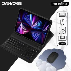 [NO table]DANYCASE 4 in 1  Magnetic Bluetooth Keyboard Case With mouse pad  for  Infinix XPad 11inch  Titel Vista tab 30 TECNO MEGAPAD 11 Tablet Cover Infinix case keyboard Mouse Wireless
