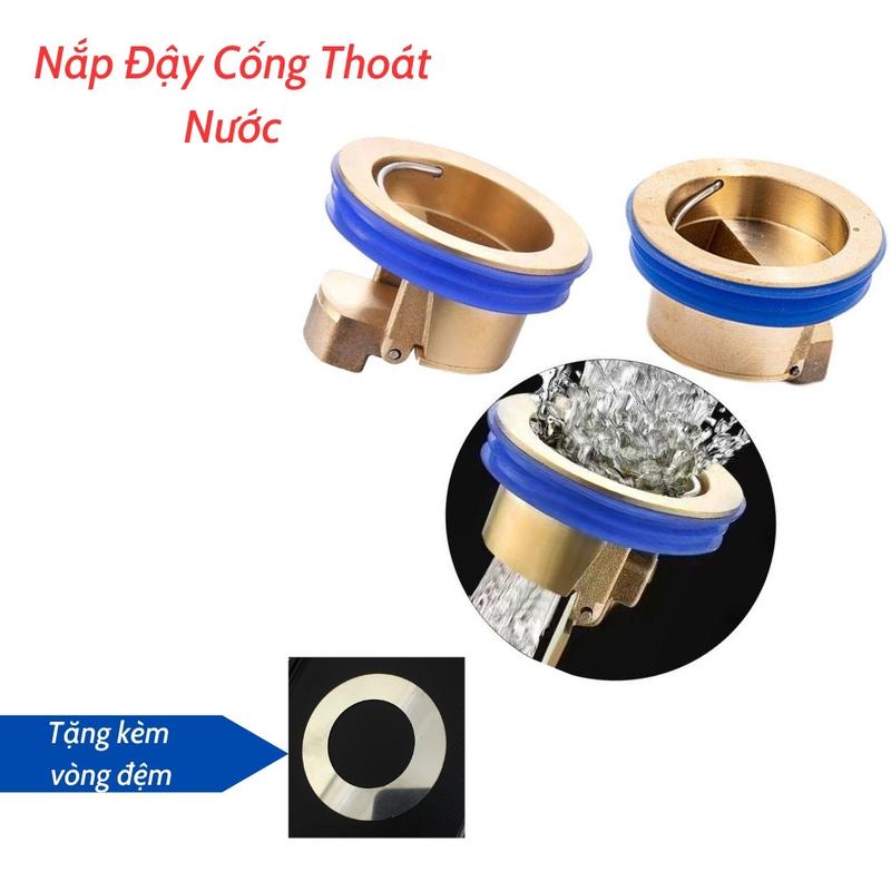 Nắp Đậy Cống Thoát Nước Cho Sàn Nhà Bếp, Nhà Tắm, Ngăn Mùi Hôi Cống , Chống Côn Trùng Bằng Đồng 1