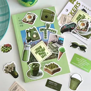 40 Pcs Sticker Scrapbook Journal Dekorasi Stiker jurnal Aesthetic Sticker Keren Koper Deco Buku Harianr Handbook Bahan For Student Back To School Office Stationery