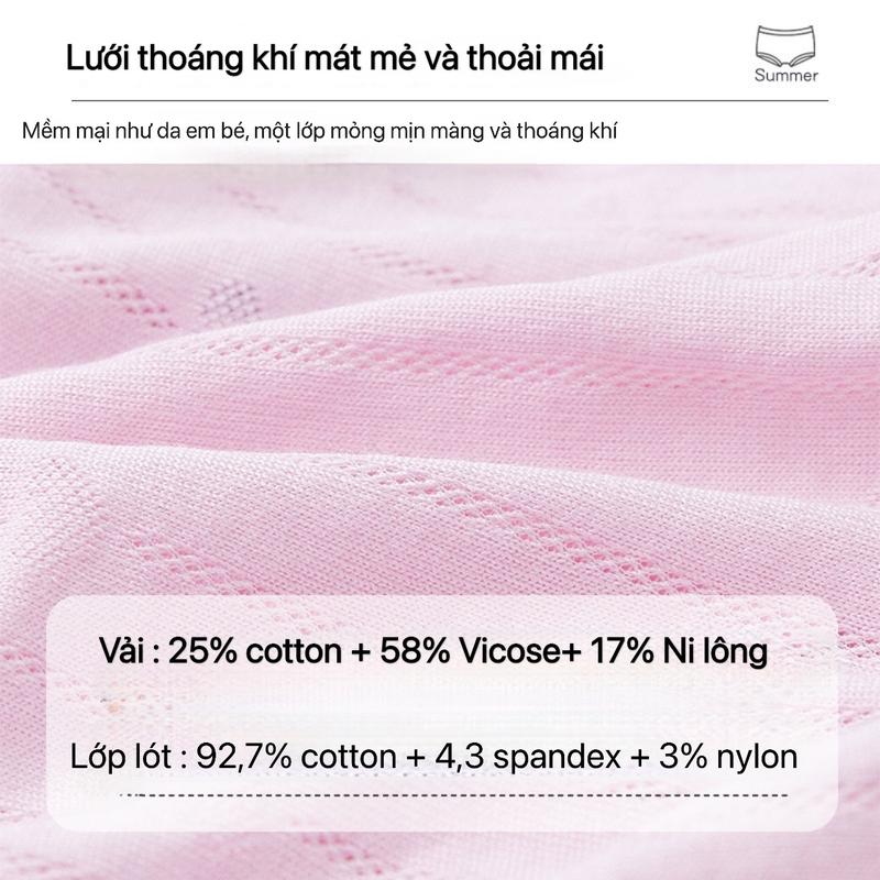 Product Introduction of Set 4 quần chip chất liệu cotton thông hơi cho bé size 8-26kg 6