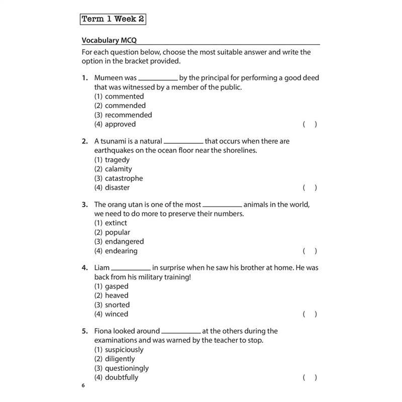 Product Introduction of original English Language Challenging Weekly Practices Primary 4 / Assessment Books 15