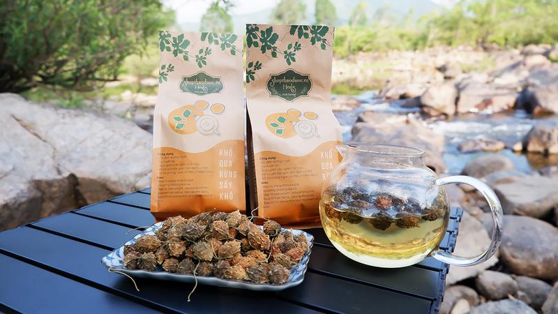 Product Introduction of Trà khổ qua rừng sấy khô Shop Thảo Dược - Khổ qua rừng dùng làm trà Tea uống. Hương vị tự nhiên thanh mát từ trái khổ qua rừng 2