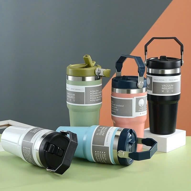 Product Introduction of [ HÀNG SẴN KHO ] Ly Giữ Nhiệt Kèm Ống Hút 900ml Nắp Dạng Xoay, Chất Liệu Inox 304 Giữ Nhiệt 6 Tiếng Thiết Kế Thông Minh 88 30