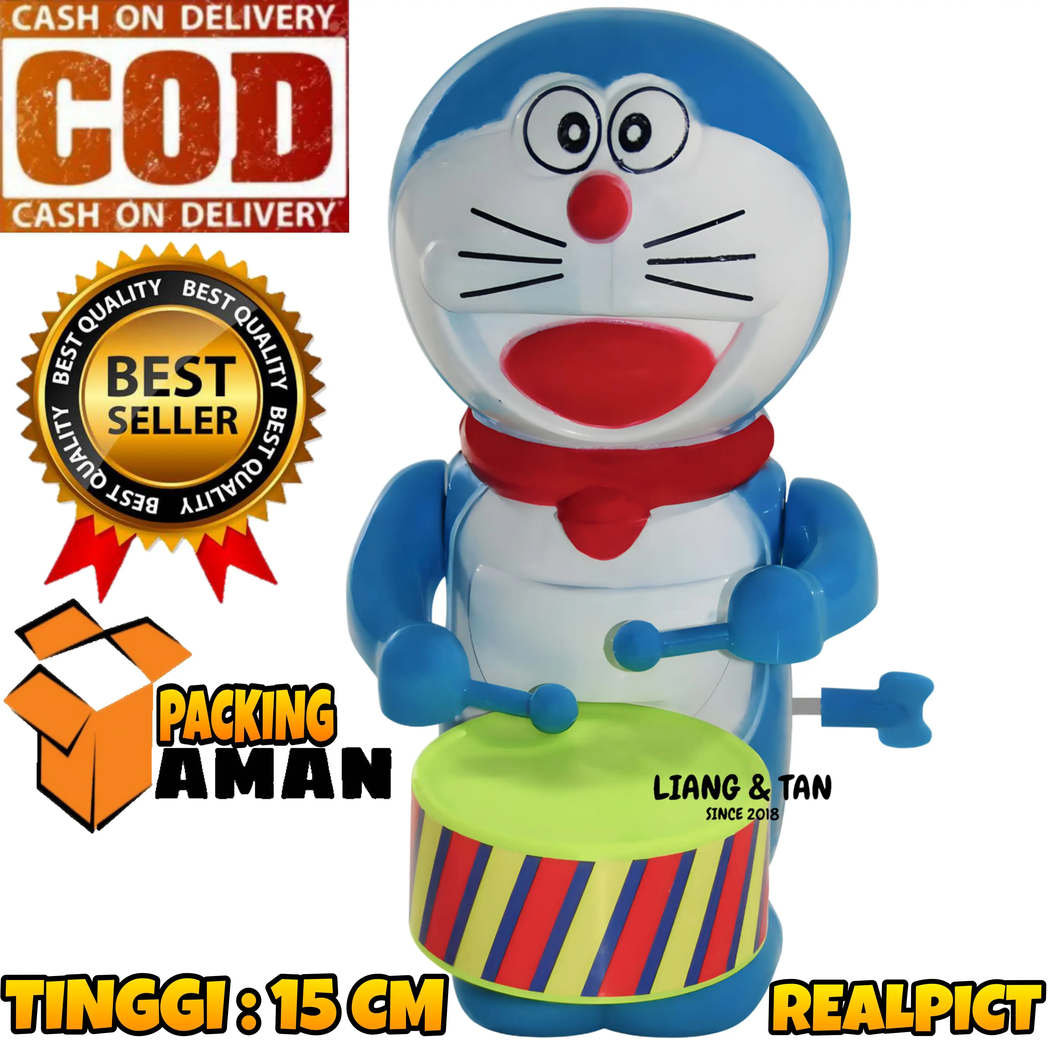 ( BISA COD ) PROMO Mainan Anak Boneka Pukul Drum Karakter Doraemonn / Mainan Anak Musik / Mainan Anak Laki Laki / Mainan Anak Perempuan SNI Murah