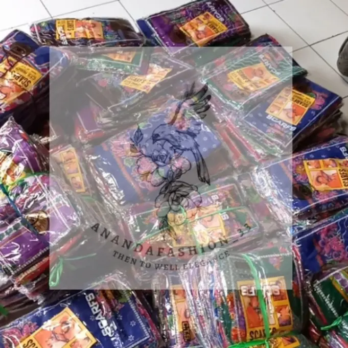 Paket Usaha 12 Pcs Kerudung Segiempat CTS Scarfs Slayer Nenek Jadul Segiempat Kecil Muslim 4