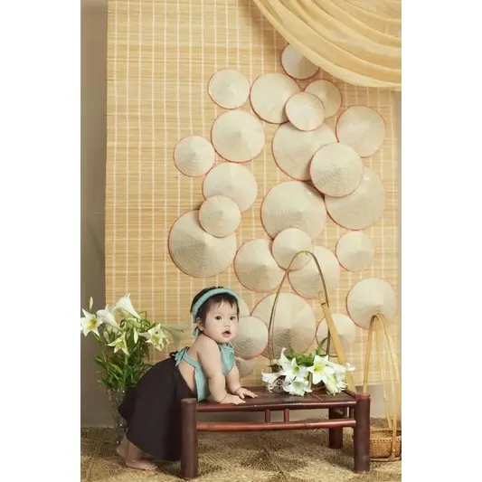 Nón Lá Trang Trí Đủ Size siêu rẻ- trang trí làm decor,trang trí tết) size từ 4cm đến 22cm 1