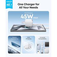 Gambar Anker Nano Charger 45W Type C Fast Charging, Compact USB-C Fast Charger Adaptor Wall Charger For Samsung iPhone - A2692 - WHITE dari GGSTORESBY Kota Surabaya 4 Tokopedia