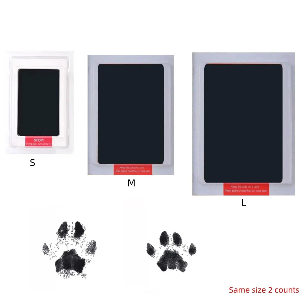 Gift For Pets, Pet Paw Print Ink Pad, 2 Counts/set Memorials Cat Paw Print Ink Mat without Washing, Pet Supplies for Dog & Cat, Dog Stuff, Birthday Gifts, Valentine's Day Gift