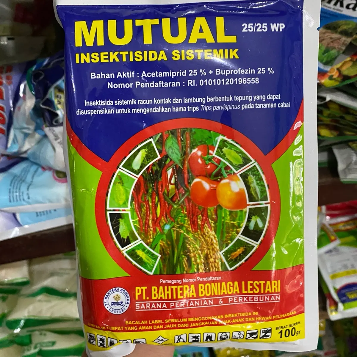 Insektisida mutual 25/25WP isi 100gram acetamiprid 25% buprofezin 25%