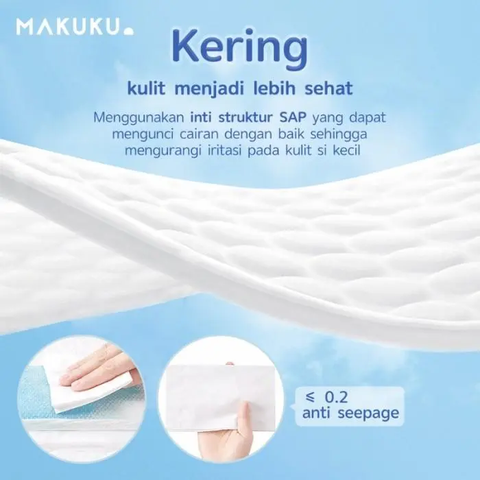 (NEW SLIM) MAKUKU SAP diapers popok new slim L34 - celana 1