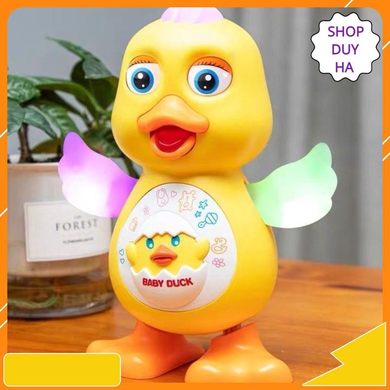  Đồ chơi Vịt nhảy múa chạy Pin có đèn nhấp nháy và nhạc vui nhộn Toy Phát Nhạc đồ  chơi con hát 
